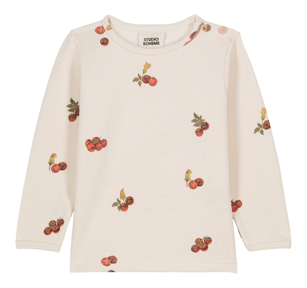 Sweat-shirt Noé Ecru Tomates