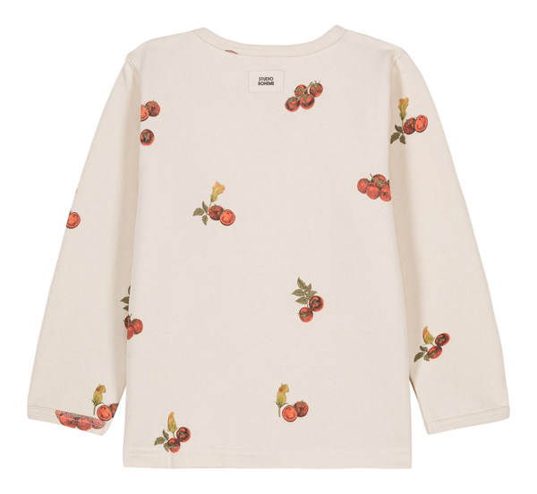 Sweat-shirt Noé Ecru Tomates