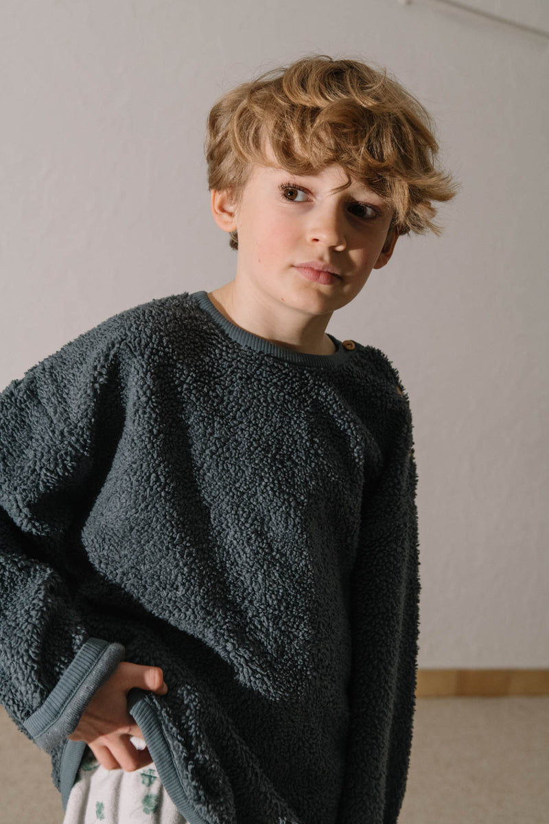 Sweat-shirt Ours Minio Bleu gris