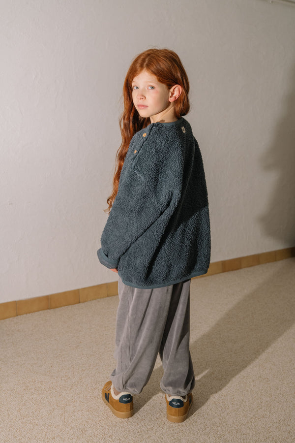 Sweat-shirt Ours Minio Bleu gris