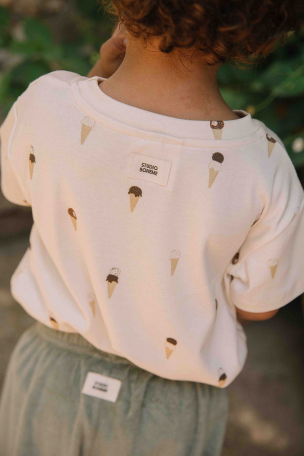 T-shirt Essential Jersey Ecru Glaces