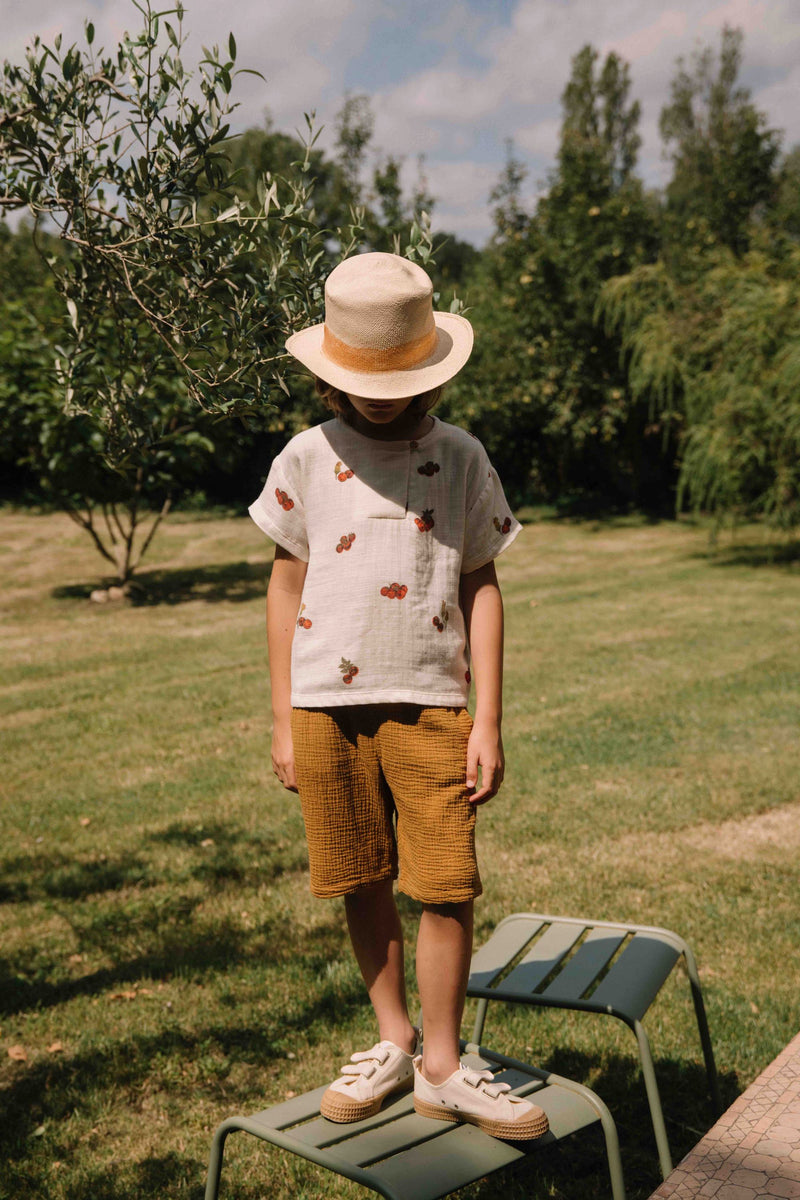 T-shirt Orso Ecru tomates