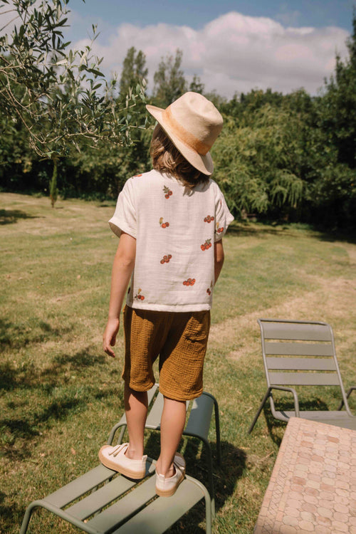 T-shirt Orso Ecru tomates