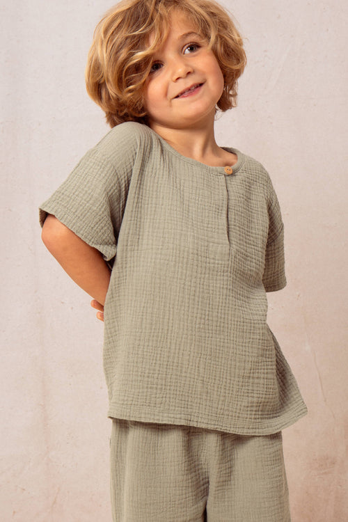 T-shirt Orso Green Grey