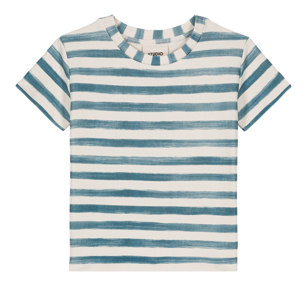 T-shirt Essential Jersey Rayures bleu grec