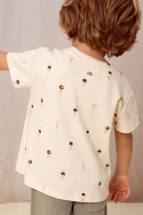 T-shirt Essential Jersey Ecru Glaces