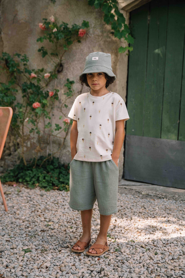 Bermuda Basile Green Grey
