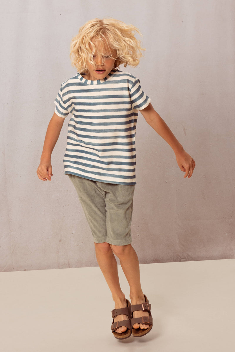Basile Bermuda Terry Green Grey