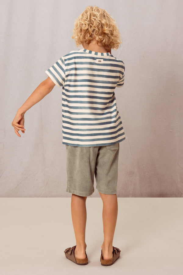 T-shirt Essential Jersey Rayures bleu grec