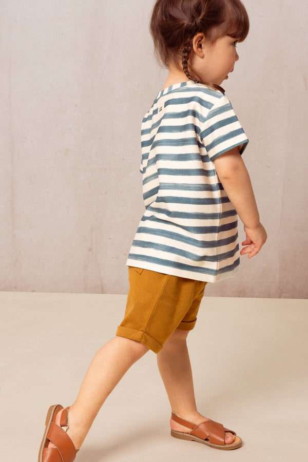 T-shirt Essential Jersey Rayures bleu grec