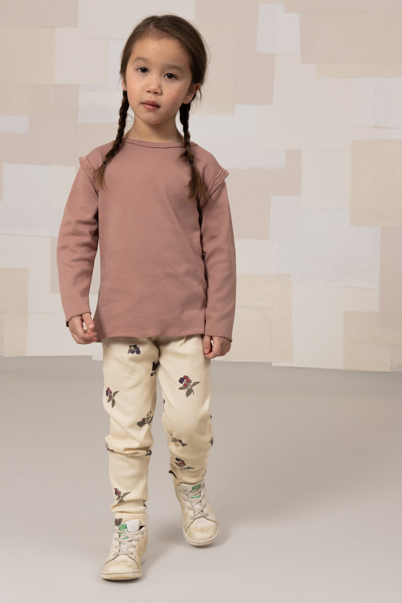 Leggings Rom Pom Ecru mûres