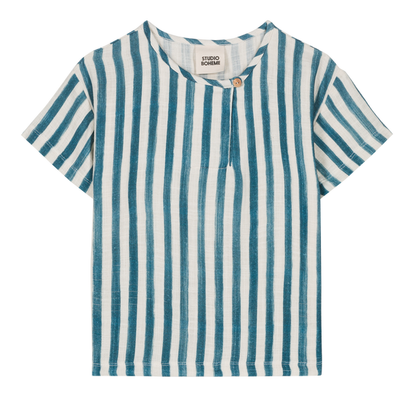 T-shirt Orso Rayures bleu grec