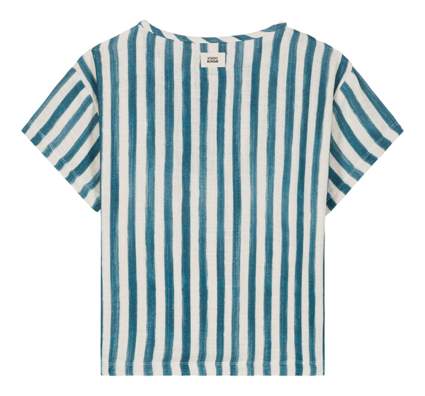 T-shirt Orso Rayures bleu grec