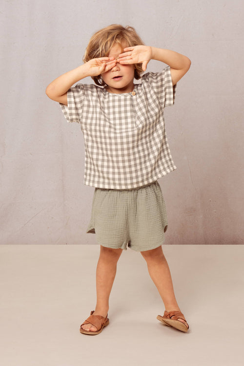 Shorts Georgette Green Grey