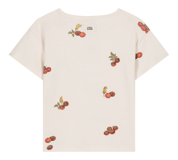 T-shirt Orso Jersey Ecru Tomates