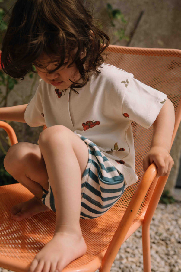T-shirt Orso Jersey Ecru Tomates