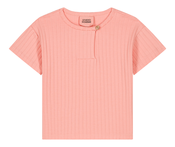 T-shirt Orso Rib Peach