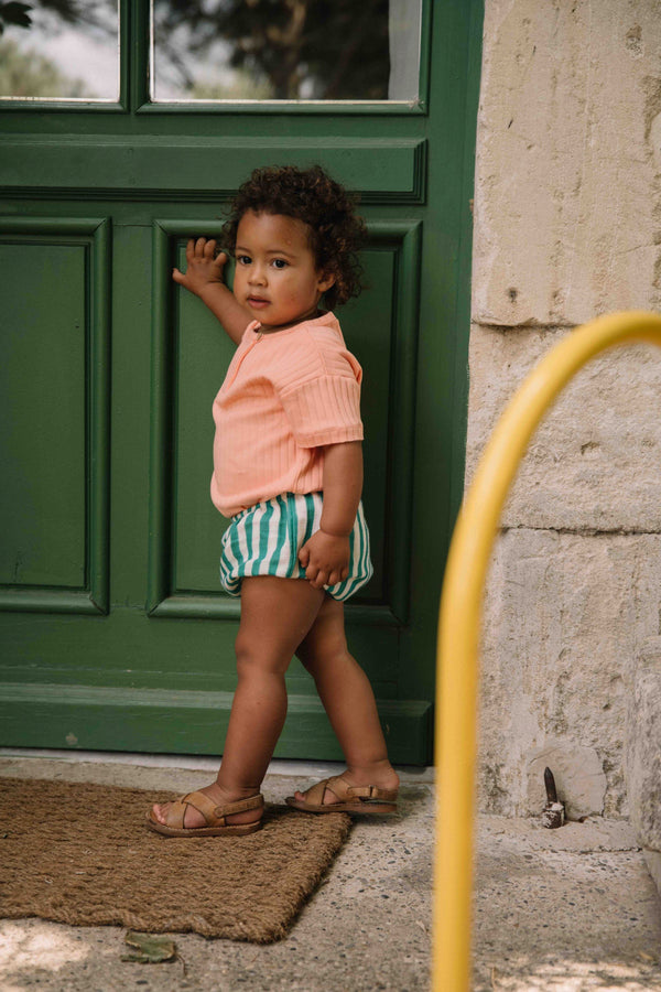 T-shirt Orso Rib Peach