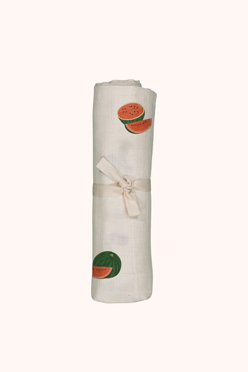 Lange Doudou Le Petit Ecru Pasteque