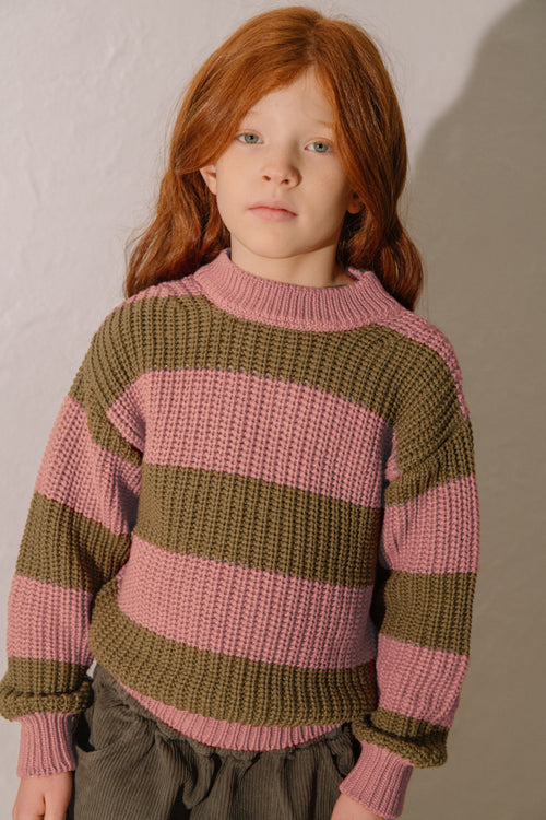 Sweater Marcelo Old Pink and Olive