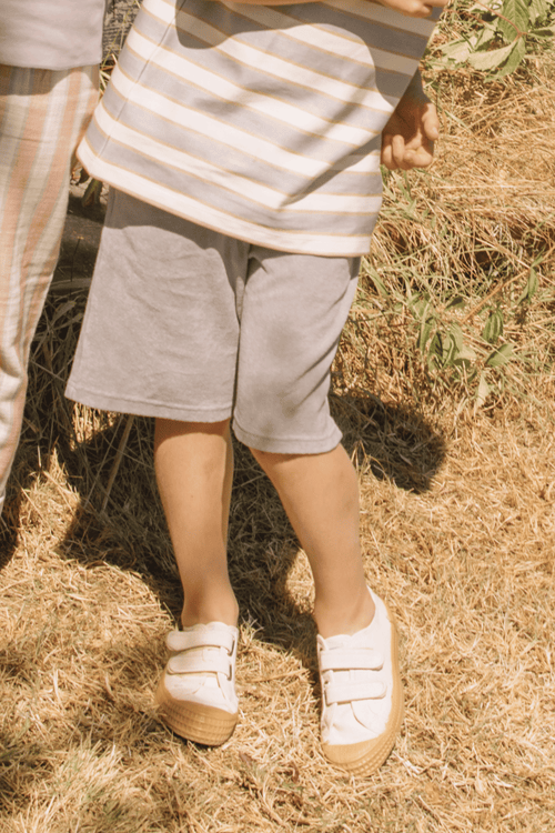 Bermuda Basile Terry Bleu Silver