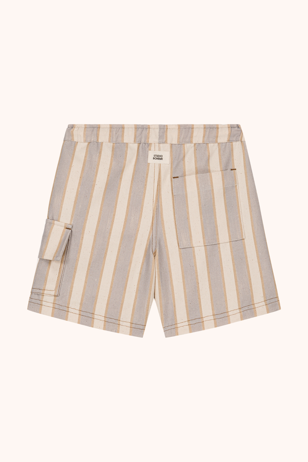 Bermuda Cargo Rayures Bleu Gold