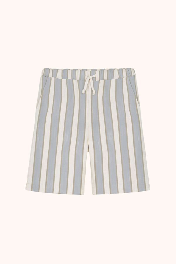 Bermuda Basile Rayures Bleu Gold