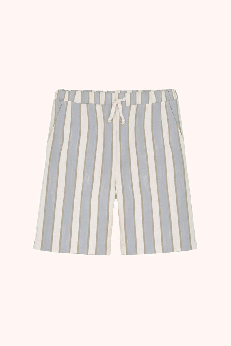 Bermuda Basile Rayures Bleu Gold