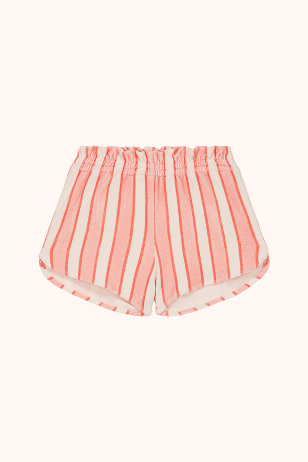 Short Georgy Rayures Rose Rouge