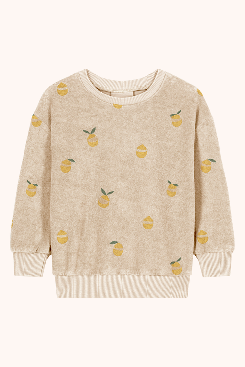 Sweat-shirt Bart Terry Sand Lemon