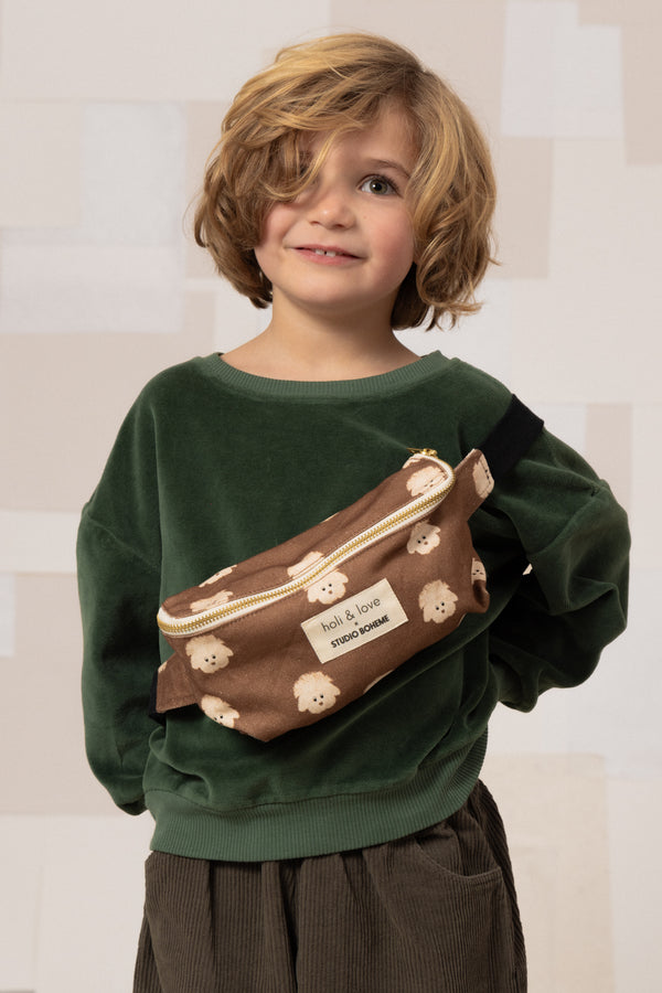 Sweat-shirt Bart Velvet Vert cilantro