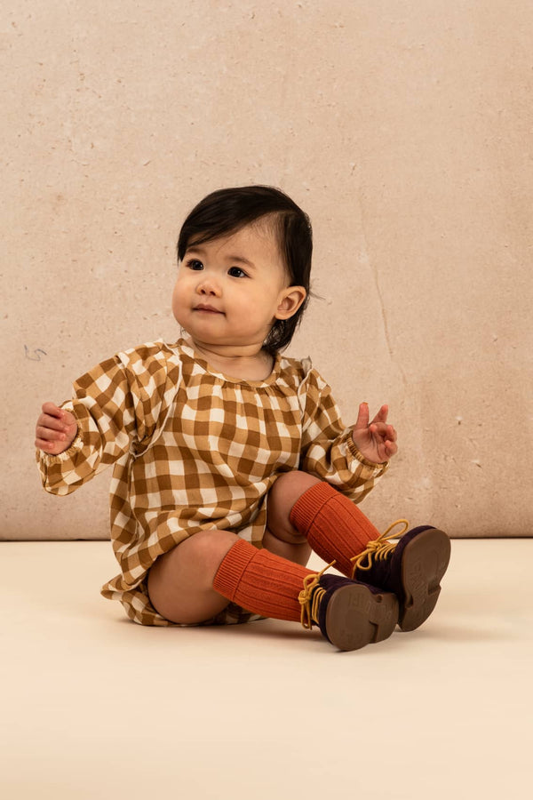 Romper Esmée Caramel Gingham