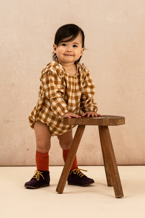 Romper Esmée Caramel Gingham