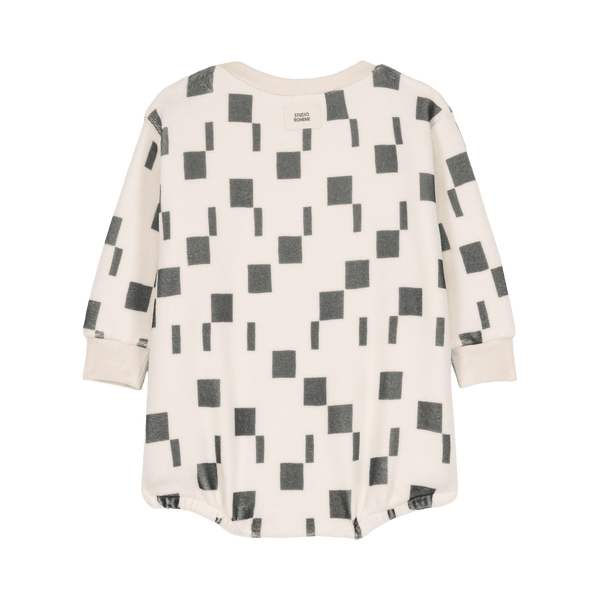 Romper Milo Polar Ecru squares