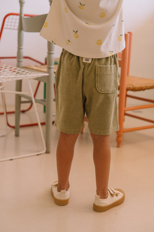 Bermuda Basile Terry Vert Golden