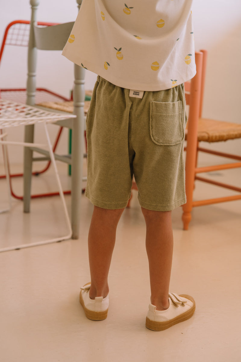 Bermuda Basile Terry Vert Golden