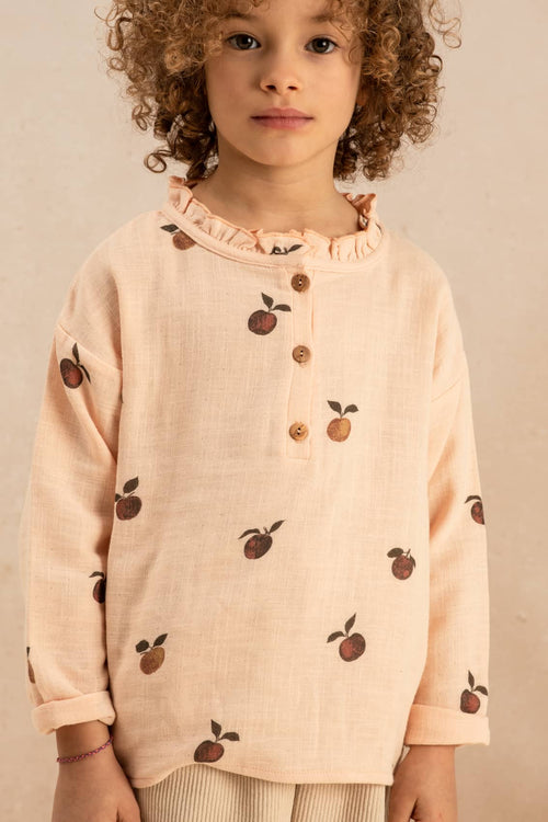 Blouse Olympe Pink Apples