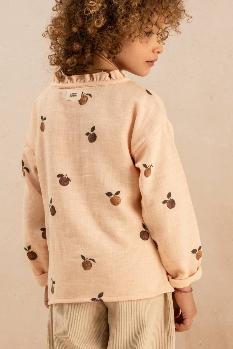 Blouse Olympe Pink Apples