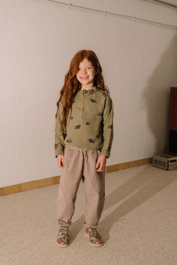 Pantalon Carrot Corderoy Mauve pâle
