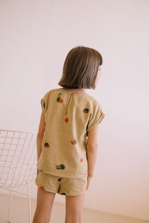 Shorts Georgette Starfish Watermelon