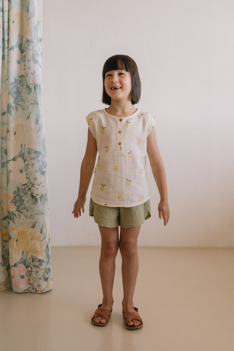 Blouse Roman Ecru Citron