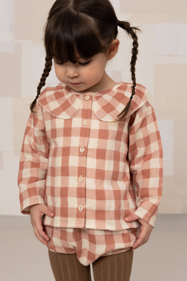 Blouse Coco Vichy rose