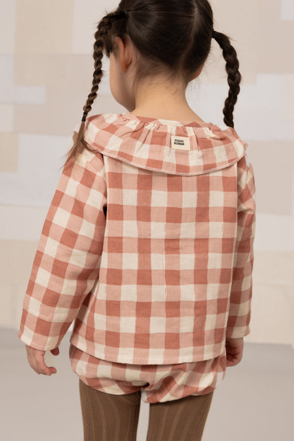 Blouse Coco Vichy rose