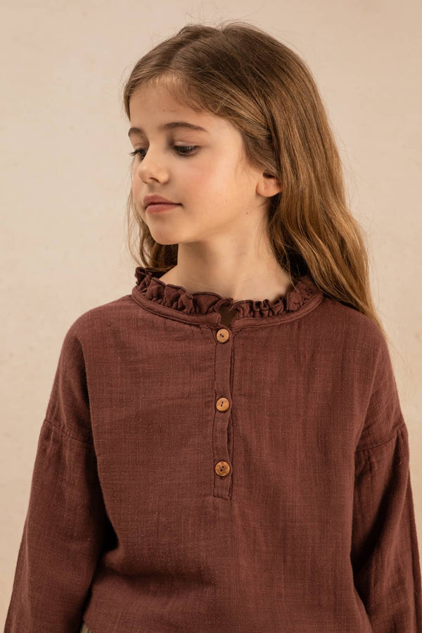 Blouse Olympe Prune