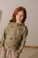 Blouse Olympe Vert aloe mûres