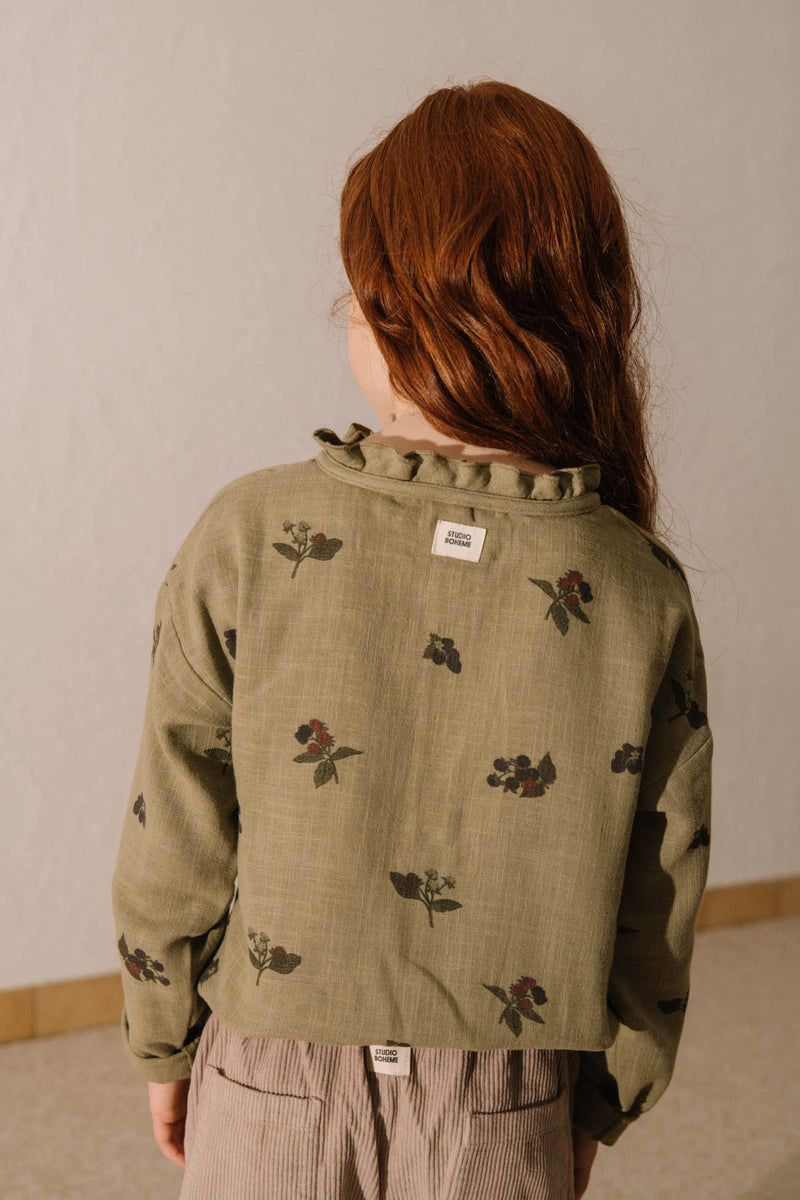 Blouse Olympe green aloe Blackberries