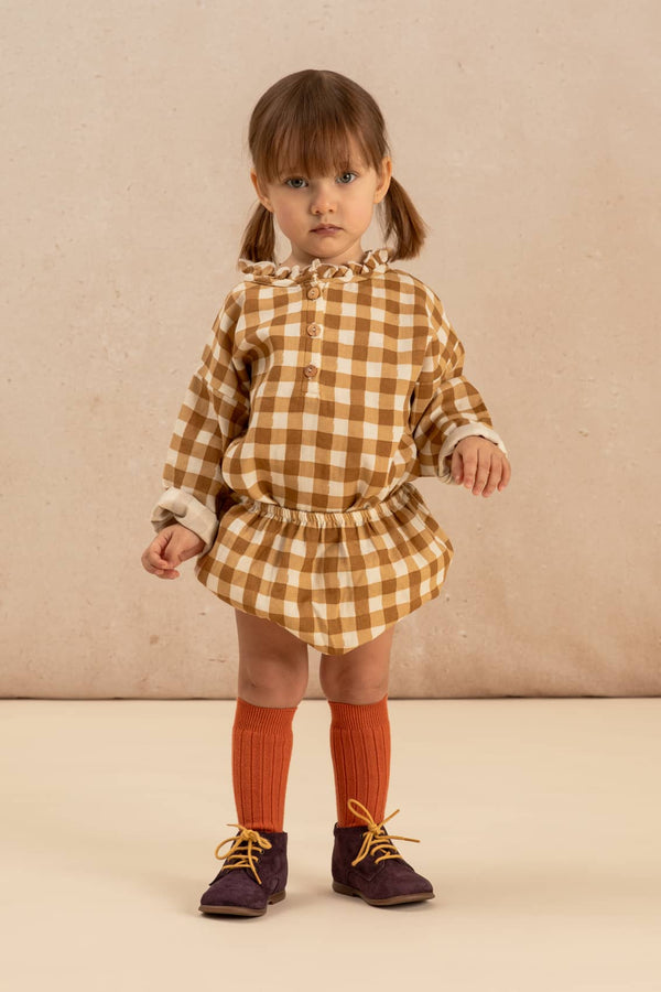 Bloomer Ami Gingham Caramel