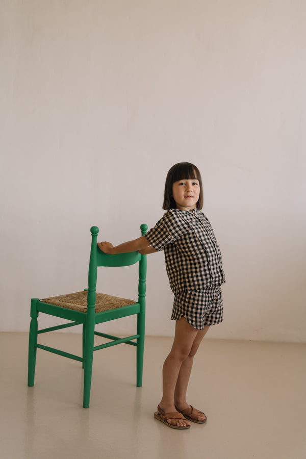 Blouse Thelme Vichy Noir