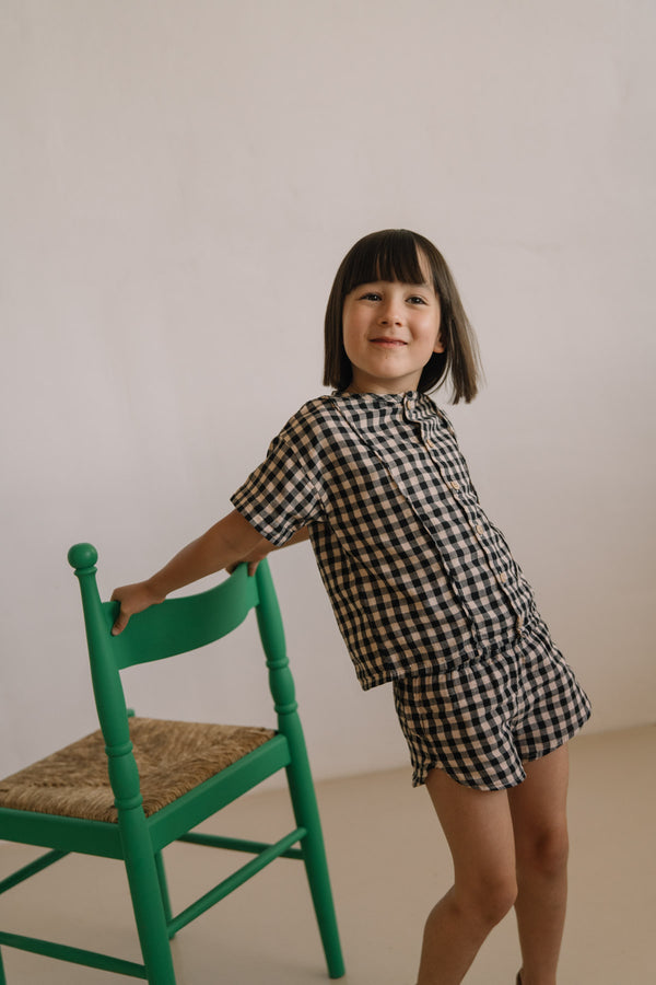 Short Georgette Vichy Noir