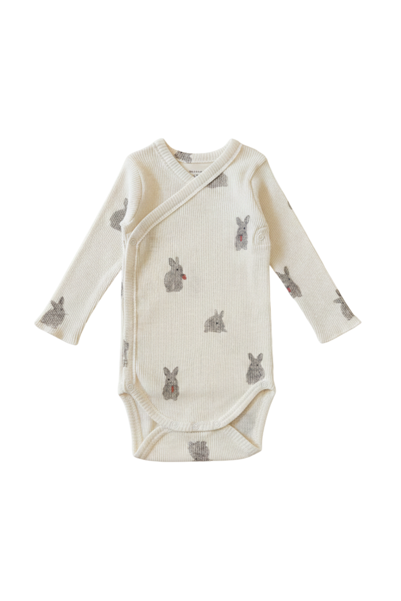 Bodysuit Hoho Ecru Rabbits